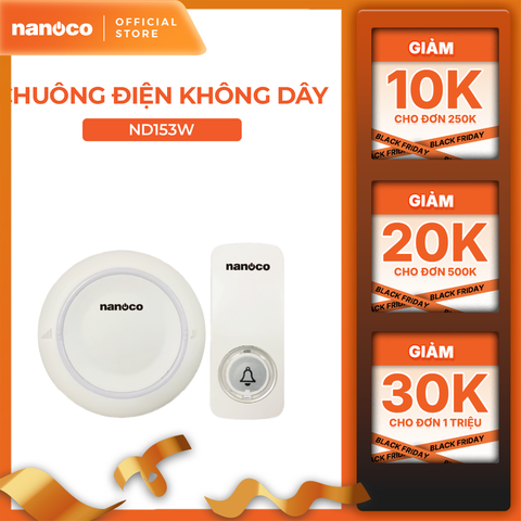 Chuông điện không dây Nanoco model ND153 (không dây không pin)
