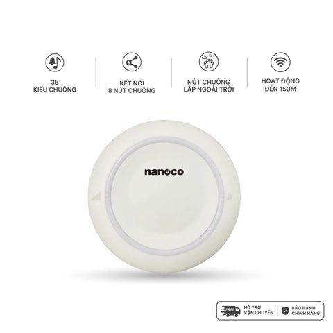 Chuông điện không dây Nanoco model ND153 (không dây không pin)