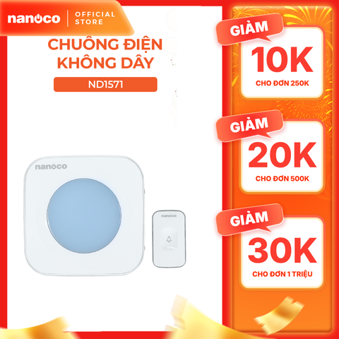 Chuông điện không dây Nanoco model ND1561/ ND1571
