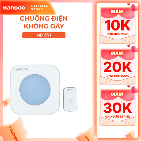 Chuông điện không dây Nanoco model ND1561/ ND1571