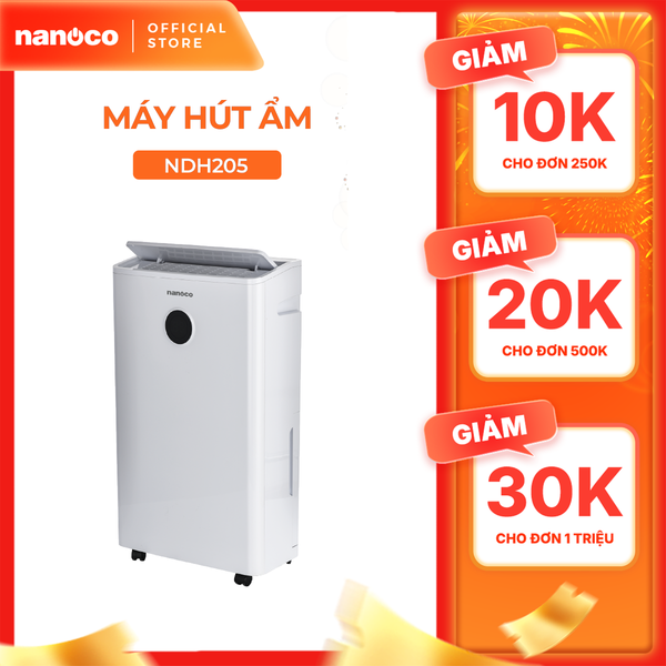Máy hút ẩm Nanoco model NDH102/ NDH163/ NDH205/ NDH256