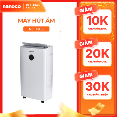 Máy hút ẩm Nanoco model NDH102/ NDH163/ NDH205/ NDH256