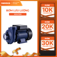 Máy bơm nước Nanoco dòng bơm lưu lượng model NDK1100/NDK1500 (công suất 1100W VÀ 1500W)