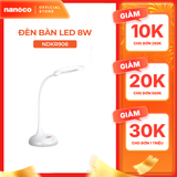 Đèn bàn LED Nanoco model NDKR908 (8W, màu trắng, nhiệt độ màu ánh sáng tùy chỉnh, đèn ngủ)