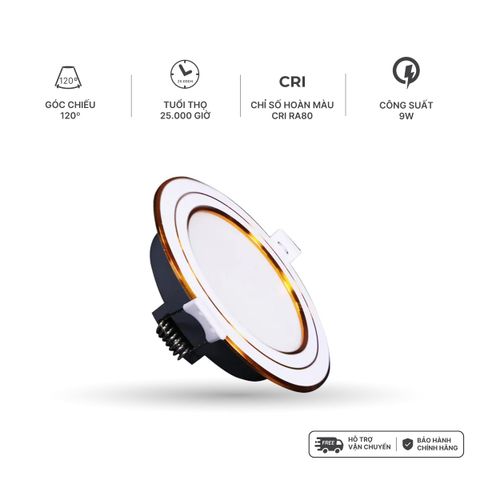 Đèn LED Downlight 9W Nanoco 3S Series 4 chế độ màu NDL09CW90/NDL09CS90/NDL09CG90