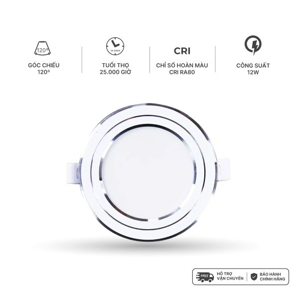 Đèn LED Downlight 12W Nanoco 3S Series 4 chế độ màu NDL126G110/NDL126S110/NDL126W110