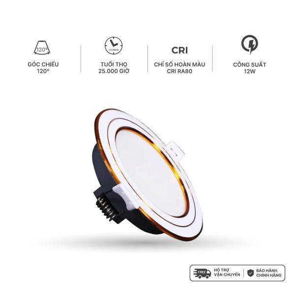 Đèn LED Downlight 12W Nanoco 3S Series 4 chế độ màu NDL126G110/NDL126S110/NDL126W110