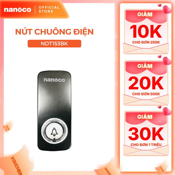 Nút chuông ko cần dùng pin model NDT153 (không dùng pin)
