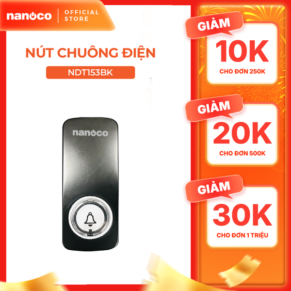 Nút chuông ko cần dùng pin model NDT153 (không dùng pin)