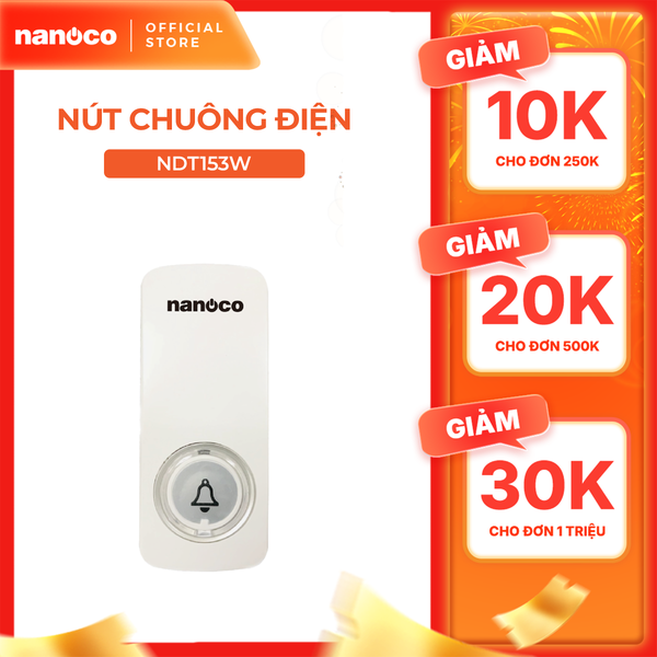 Chuông điện không dây Nanoco model ND153 (không dây không pin)