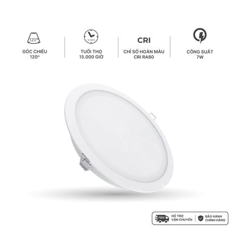 Đèn LED Downlight Eco Ø90 7W Nanoco 4 chế độ màu NED073./ NED074./ NED076./ NED07C.