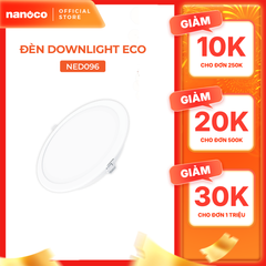 Đèn LED Downlight Eco Ø90 9W Nanoco 4 chế độ màu NED093./ NED094./ NED096./ NED09C.