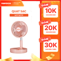 Quạt sạc gấp gọn tiện lợi Nanoco model NFF1617