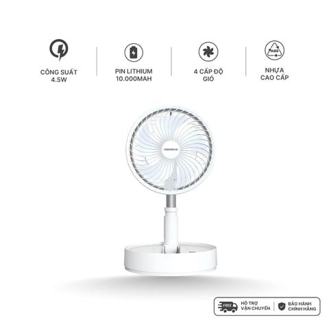 Quạt sạc gấp gọn tiện lợi Nanoco model NFF1618