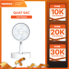 Quạt sạc gấp gọn tiện lợi Nanoco model NFF1618