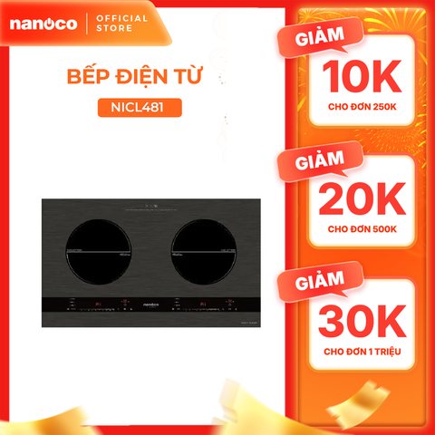 Bếp điện từ đôi cảm ứng Nanoco model NICL481
