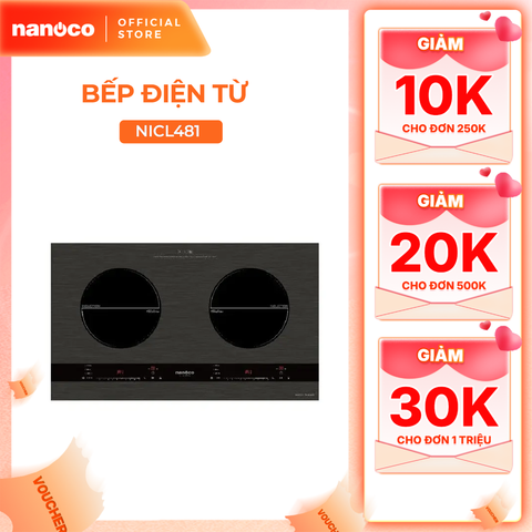 Bếp điện từ đôi cảm ứng Nanoco model NICL481