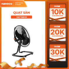 Quạt sàn bạc đạn màu đen Nanoco công suất 47W/ 65W model NKF1*80K
