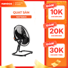 Quạt sàn bạc đạn màu đen Nanoco công suất 47W/ 65W model NKF1*80K