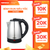 Bình đun siêu tốc inox 304 Nanoco model NKT1886/ NKT1887 dung tích 1.8 lít (có đèn LED chỉ báo sôi)
