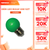 Bóng bulb LED E27 Nanoco model NLB0 1.5W (màu xanh, lục, cam, hồng, đỏ, tím, trắng, vàng)