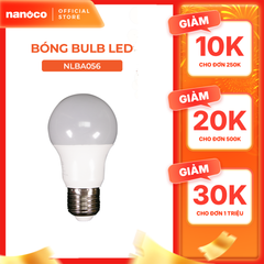 Bóng bulb LED E27 Nanoco 3W/ 5W/ 7W/ 9W - ánh sáng trắng, vàng