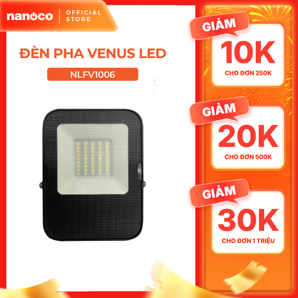 Đèn Pha LED Nanoco chống nước 100W/ 150W/ 200W - Ánh sáng trắng, vàng
