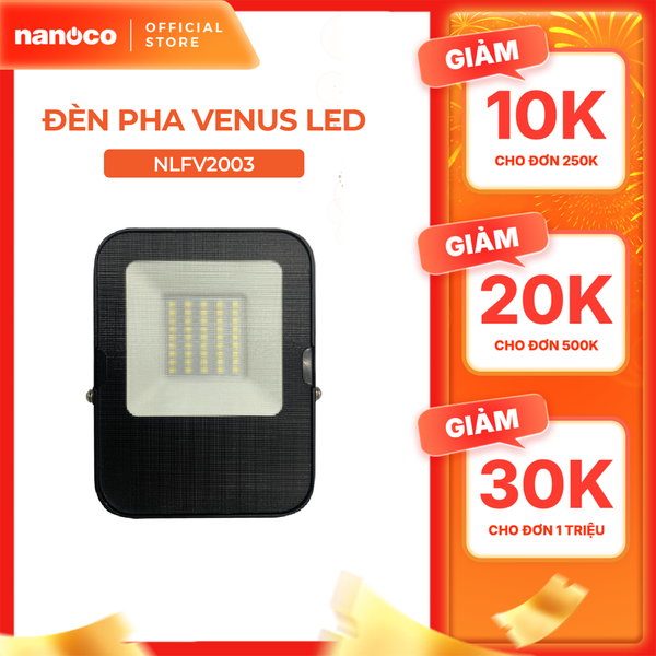 Đèn Pha LED Nanoco chống nước 100W/ 150W/ 200W - Ánh sáng trắng, vàng
