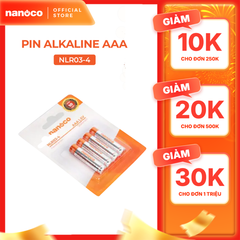 Pin Alkaline AAA 1.5V 1200mAh Nanoco model NLR03-2/ NLR03-4