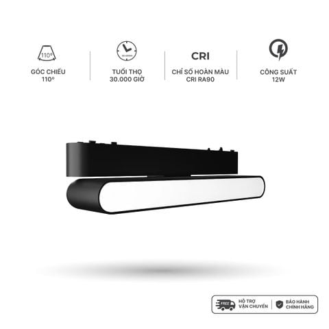 Đèn pha gập nam châm màu đen Nanoco công suất 6W/12W, ánh sáng 3000K/4000K