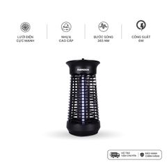 Đèn bắt muỗi Nanoco model NML06B/ NML18B1 tiêu diệt muỗi với lưới điện mạnh mẽ (công suất 6W/ 18W)