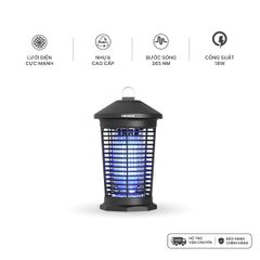 Đèn bắt muỗi Nanoco model NML06B/ NML18B1 tiêu diệt muỗi với lưới điện mạnh mẽ (công suất 6W/ 18W)