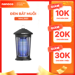 Đèn bắt muỗi Nanoco model NML06B/ NML18B tiêu diệt muỗi với lưới điện mạnh mẽ (công suất 6W/ 8W)