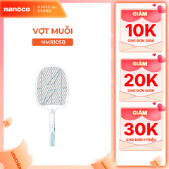 Vợt muỗi Nanoco model NMR104O / NMR105B (pin lithium 18650h-220V, màu cam, màu xanh dương)
