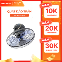 Quạt đảo cơ Nanoco model NOF1650 màu be/ghi (Công suất 47W, bạc đạn)