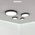 Đèn LED Panel ốp trần nổi tròn Nanoco 12W Màu Đen Model NPL12xRB.