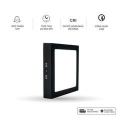 Đèn Panel LED Nanoco model NPL24CS 24W đổi màu hình vuông (màu đen, màu trắng)