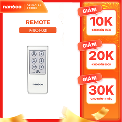 Remote quạt Nanoco model NRC-F001 sử dung cho model NLF1624RC, NWF1612RC, NWF1615RC, NOF1651RC, NWF1219RC
