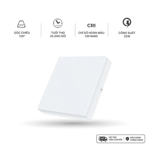 Đèn LED Nanoco Panel Ốp Trần Nổi Vuông 22W Nancy Series Nanoco