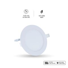 Đèn LED slim Downlight Nanoco model NSD***1 ( 3 chế độ màu, công suất 6W/9W/12W/15W)