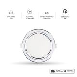 Đèn downlight LED Nanoco φ110 9W 3 màu model: NSD09CS110/ NSD09CG110/ NSD09CW110 - viền vàng/ trắng/ bạc