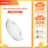 Đèn downlight LED Nanoco φ135 12W viền vàng/ trắng/ bạc (ánh sáng trắng/ trung tính/ vàng)