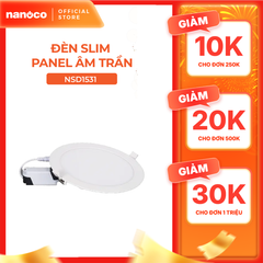 Đèn LED slim Downlight Nanoco model NSD***1 ( 3 chế độ màu, công suất 6W/9W/12W/15W)