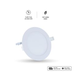 Đèn LED slim Downlight Nanoco model NSD***1 ( 3 chế độ màu, công suất 6W/9W/12W/15W)