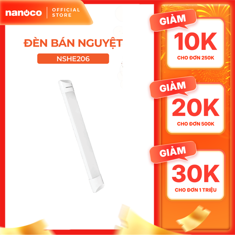 Đèn LED bán nguyệt ECO Nanoco công suất 20w/40w model NSHE 3 màu ánh sáng 3000K,4000K và 6500K
