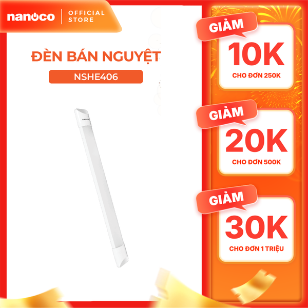 Đèn LED bán nguyệt ECO Nanoco công suất 20w/40w model NSHE 3 màu ánh sáng 3000K,4000K và 6500K