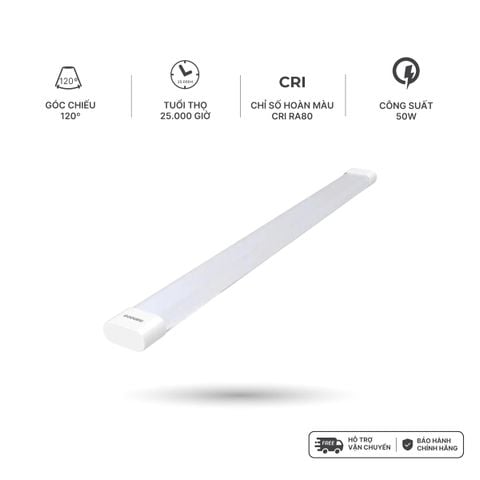 Đèn LED Bán Nguyệt Oval Nhựa Nanoco 1.2m 50W Ánh Sáng 3000K/4000K/6500K