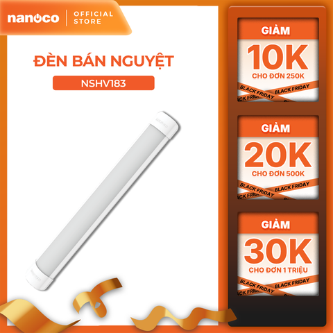 Đèn bán nguyệt LED Nanoco 6 tấc/ 1.2m - 18W/ 36W - Ánh sáng trắng, trung tính, vàng