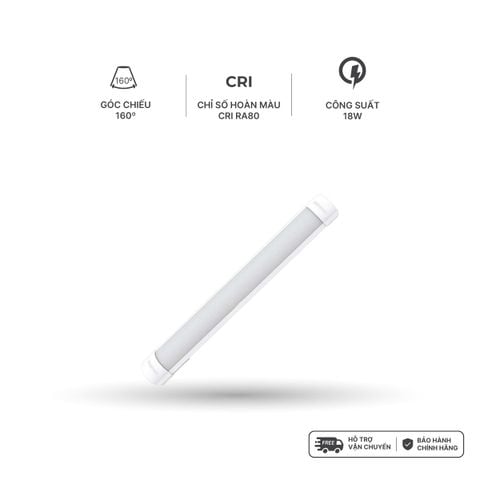 Đèn bán nguyệt LED Nanoco 6 tấc/ 1.2m - 18W/ 36W - Ánh sáng trắng, trung tính, vàng