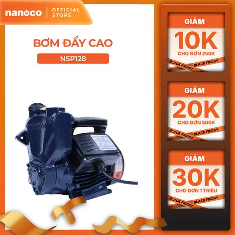 Máy bơm nước đẩy cao Nanoco model NGP128/ NGP200/ NGP300/ NGP400 (Công suất 128W, 200W, 300W, 400W) - KHÔNG BAO GỒM LẮP ĐẶT